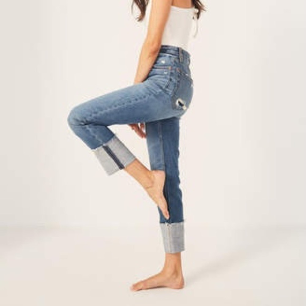 Ultra High Rise Ankle Straight Jeans